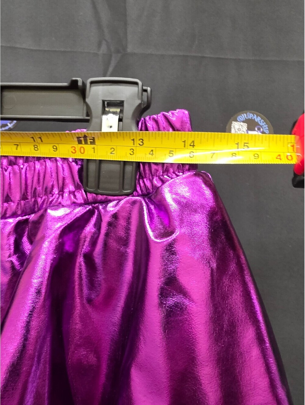 GIRLS METALLIC 3‑LAYER RUFFLE SPARKLY DANCE PARTY SKIRT SIZE 14‑16 - Picture 6 of 6